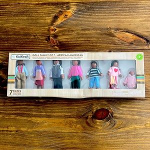 KidKraft Doll family of 7-African American 7 pcs
